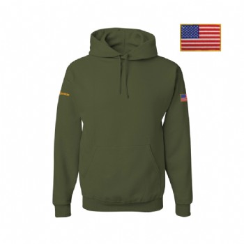 Unisex Jerzees NuBlend Hooded Sweatshirt - Military Green